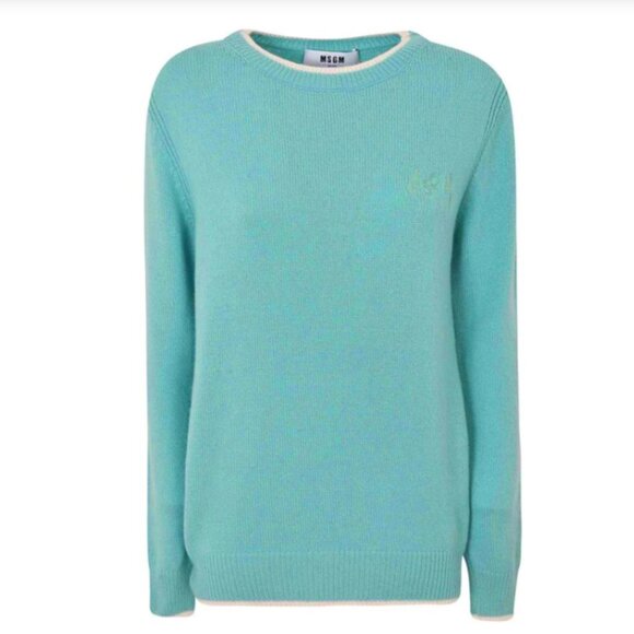 MSGM Wool Turquoise Sweater - XXS [Read!] - Picture 1 of 6
